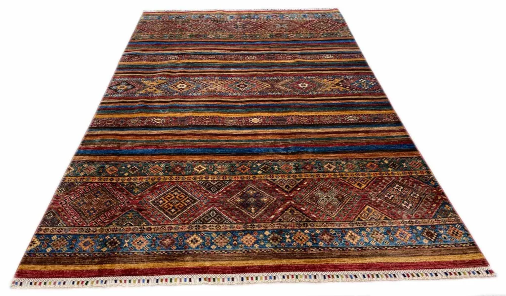Orientteppich Samarkand 278 x 183 cm Schurwolle handgeknüpft