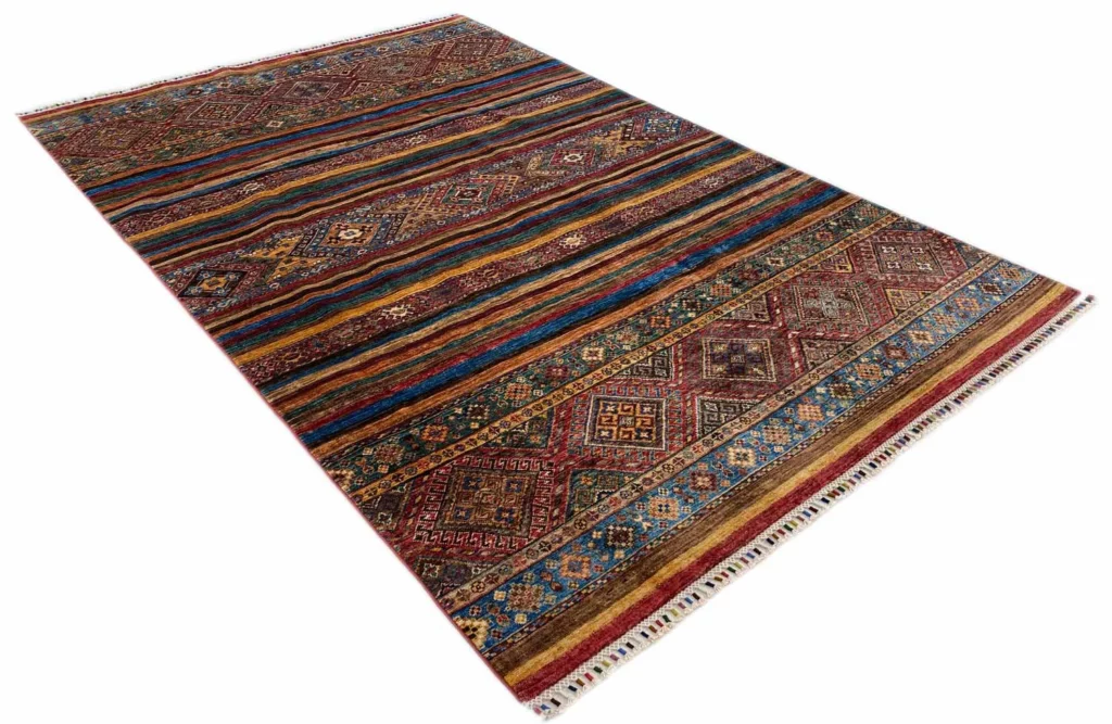 Orientteppich Samarkand 278 x 183 cm Schurwolle handgeknüpft