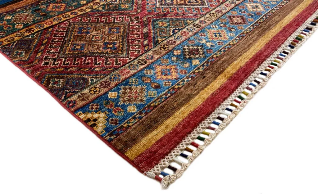 Orientteppich Samarkand 278 x 183 cm Schurwolle handgeknüpft