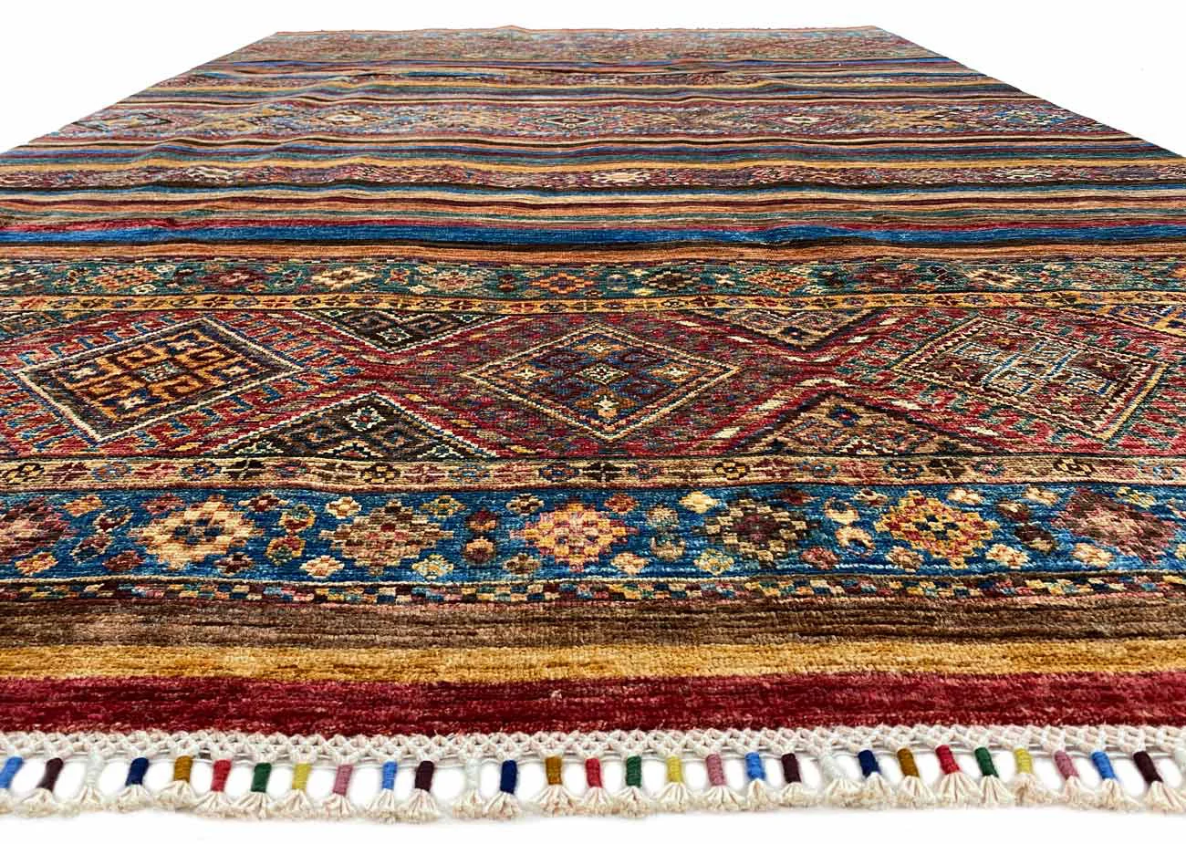 Orientteppich Samarkand 278 x 183 cm Schurwolle handgeknüpft