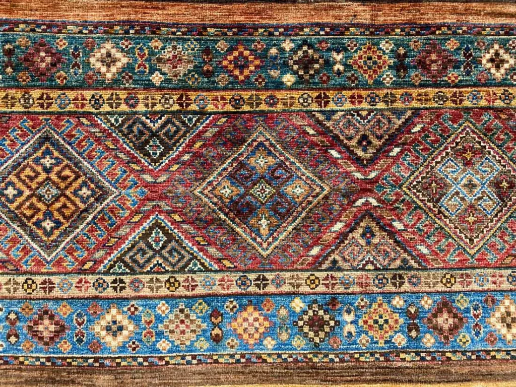 Orientteppich Samarkand 278 x 183 cm Schurwolle handgeknüpft