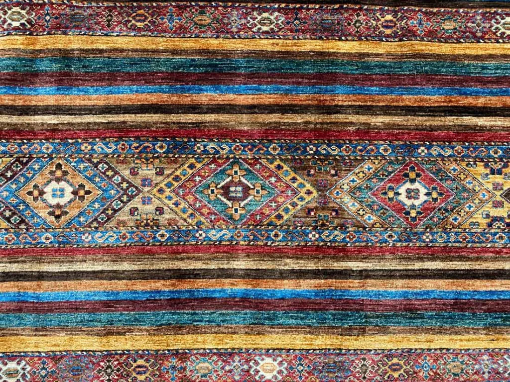Orientteppich Samarkand 278 x 183 cm Schurwolle handgeknüpft