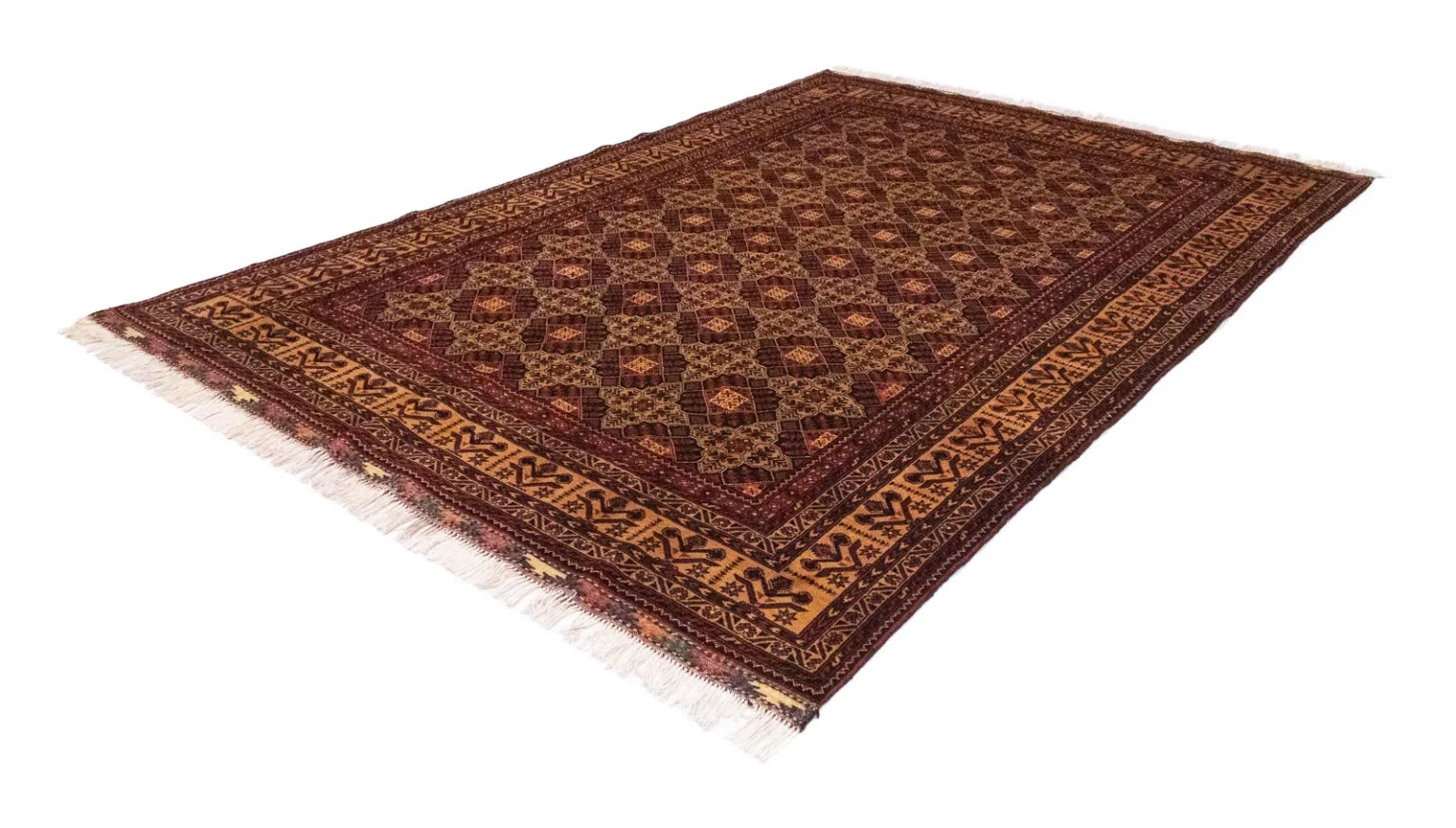 Orientteppich Samarkand 288 x 198 cm Schurwolle handgeknüpft