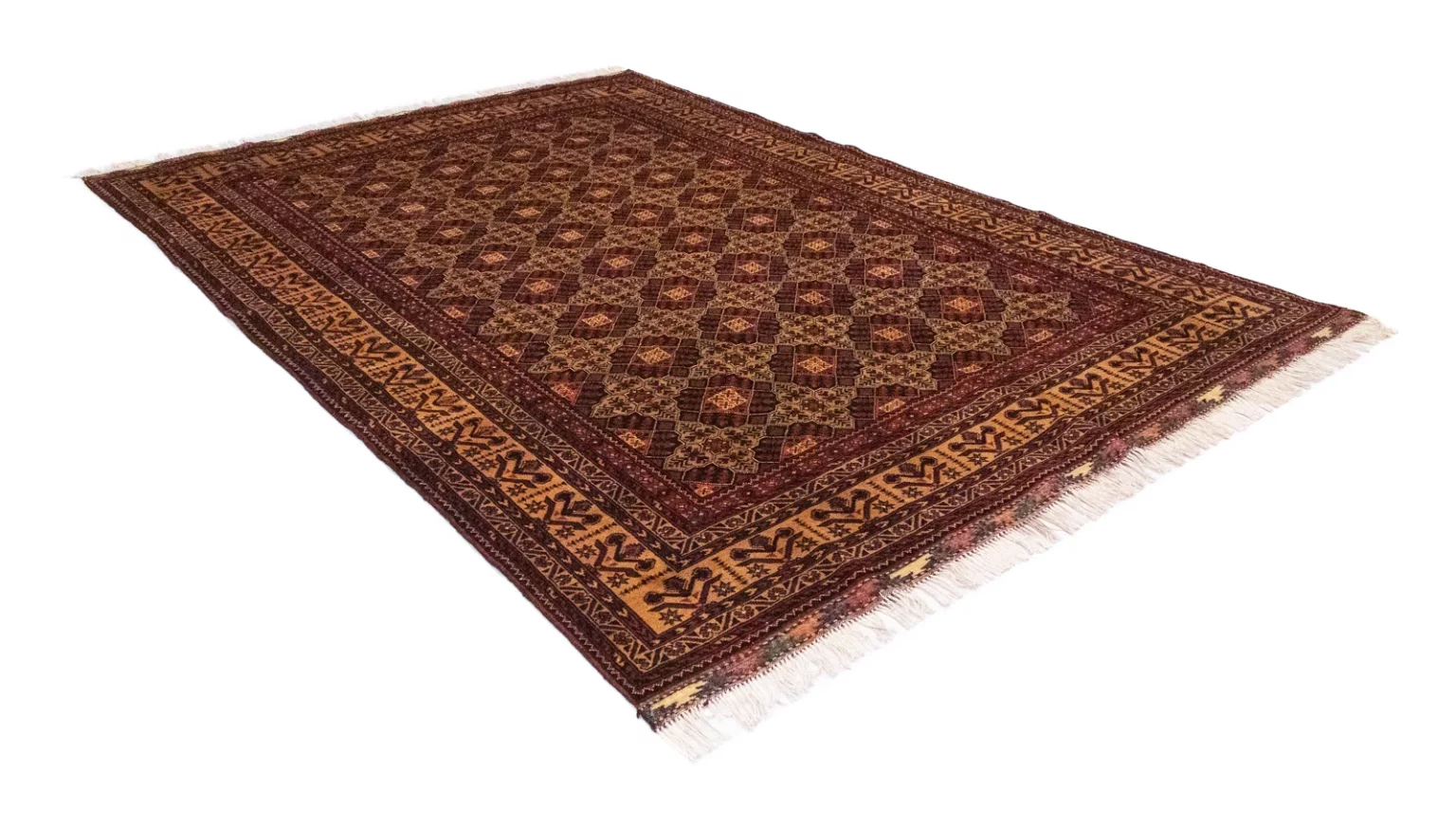 Orientteppich Samarkand 288 x 198 cm Schurwolle handgeknüpft