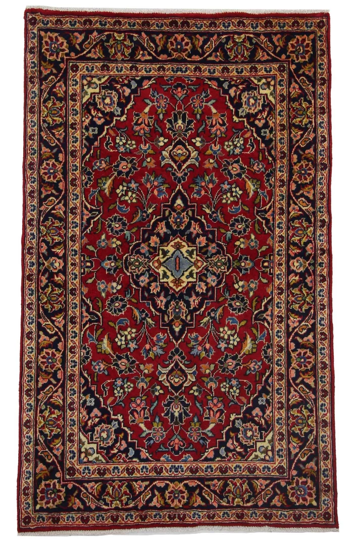 Perserteppich Keshan 159 x 96 cm Wolle handgeknüpft