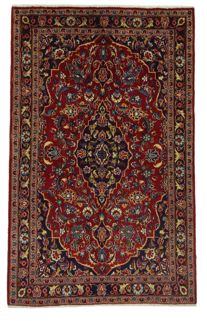 Perserteppich Keshan 165 x 104 cm Wolle handgeknüpft