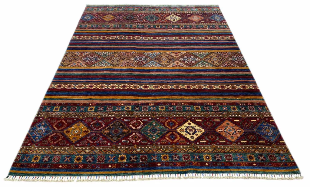 Orientteppich Samarkand 289 x 208 cm Wolle handgeknüpft