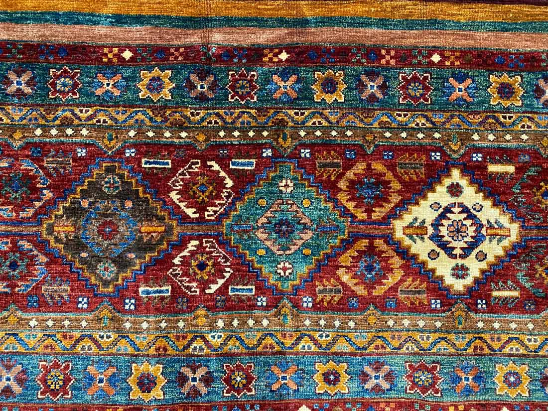 Orientteppich Samarkand 289 x 208 cm Wolle handgeknüpft