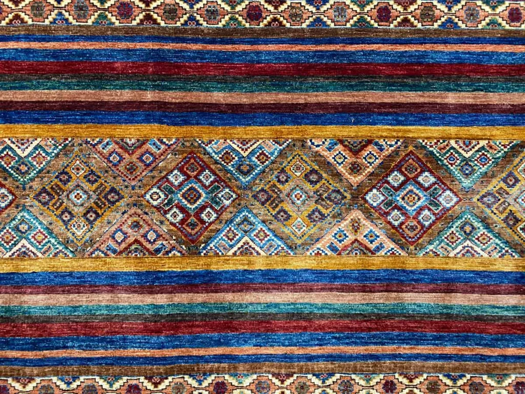 Orientteppich Samarkand 289 x 208 cm Wolle handgeknüpft