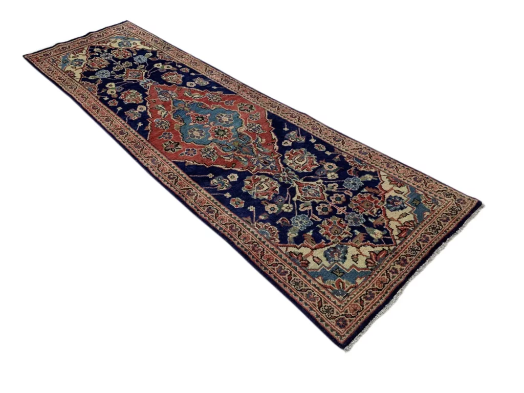 hamadan-teppich-318-x-95-cm-ca-100000-350000-knoten-m-1-2 Perserteppich Hamadan 318 x 95 cm Wolle handgeknüpft
