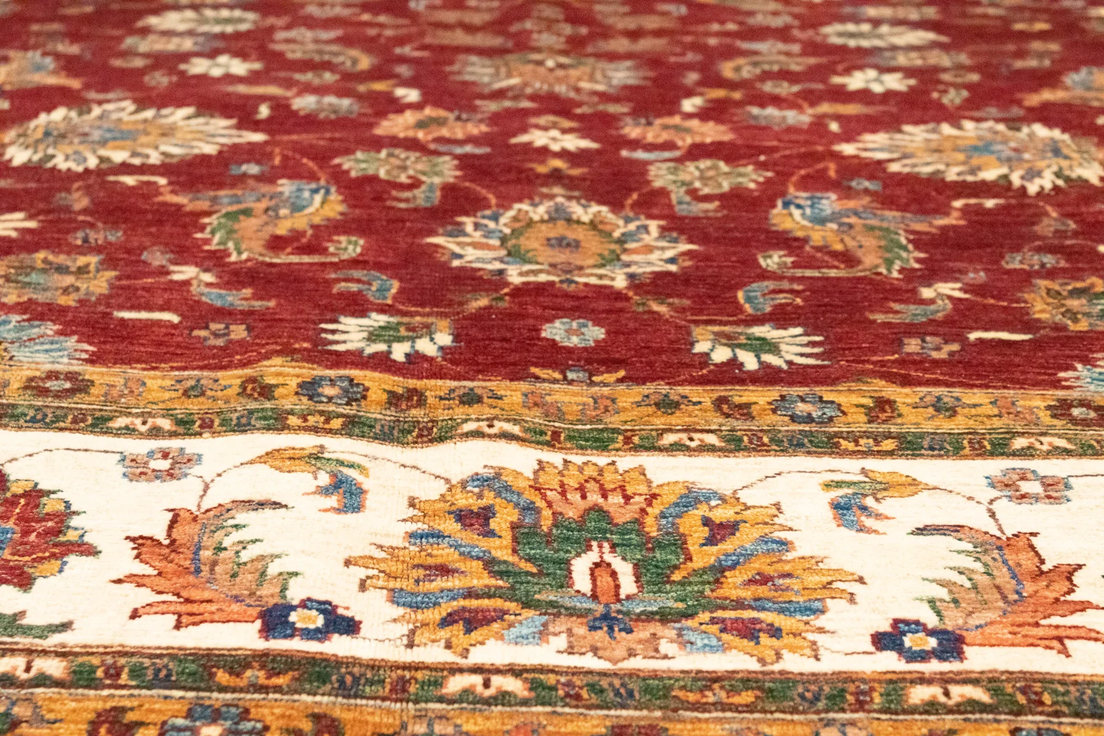 Orientteppich Samarkand 301 x 253 cm Schurwolle handgeknüpft