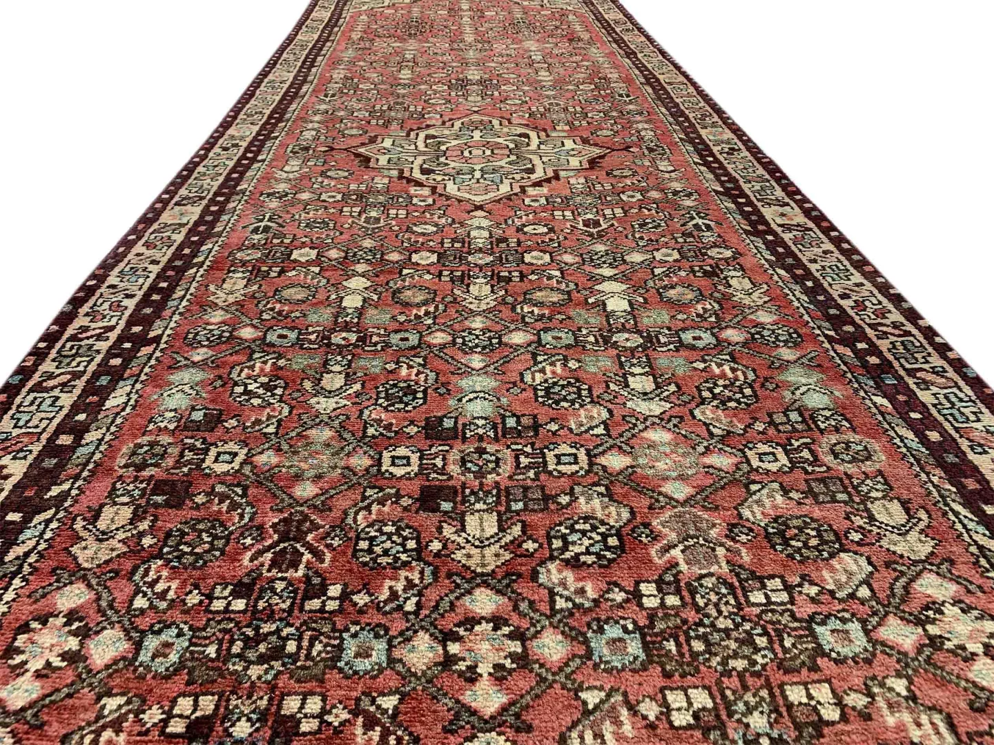 Perserteppich Hamadan 301 x 98 cm Wolle handgeknüpft