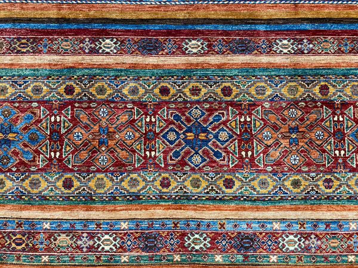 Orientteppich Samarkand 304 x 246 cm Wolle handgeknüpft