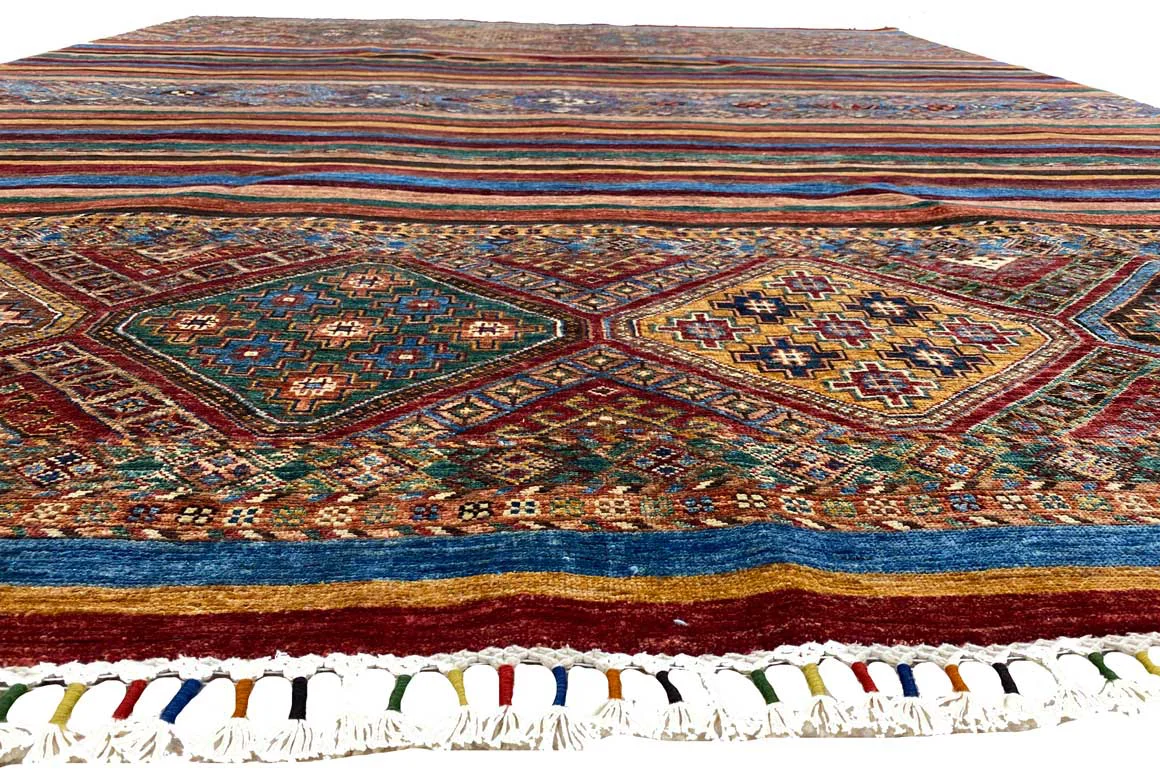 Orientteppich Samarkand 306 x 246 cm Schurwolle handgeknüpft