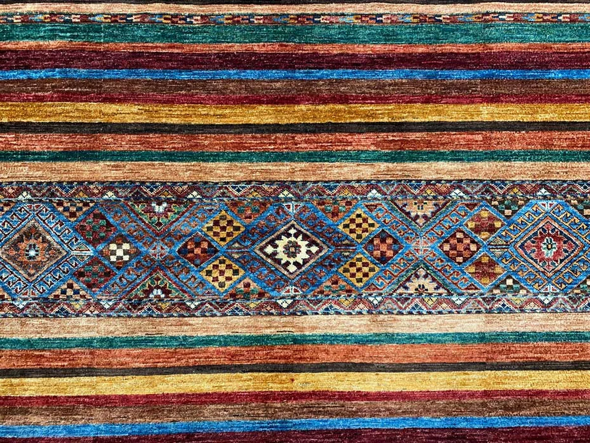 Orientteppich Samarkand 306 x 246 cm Schurwolle handgeknüpft