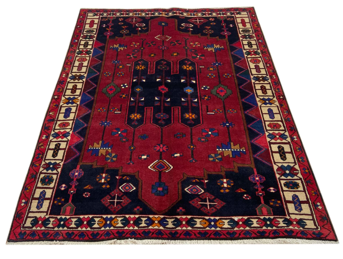Perserteppich Bakhtiar 196 x 150 cm Wolle handgeknüpft