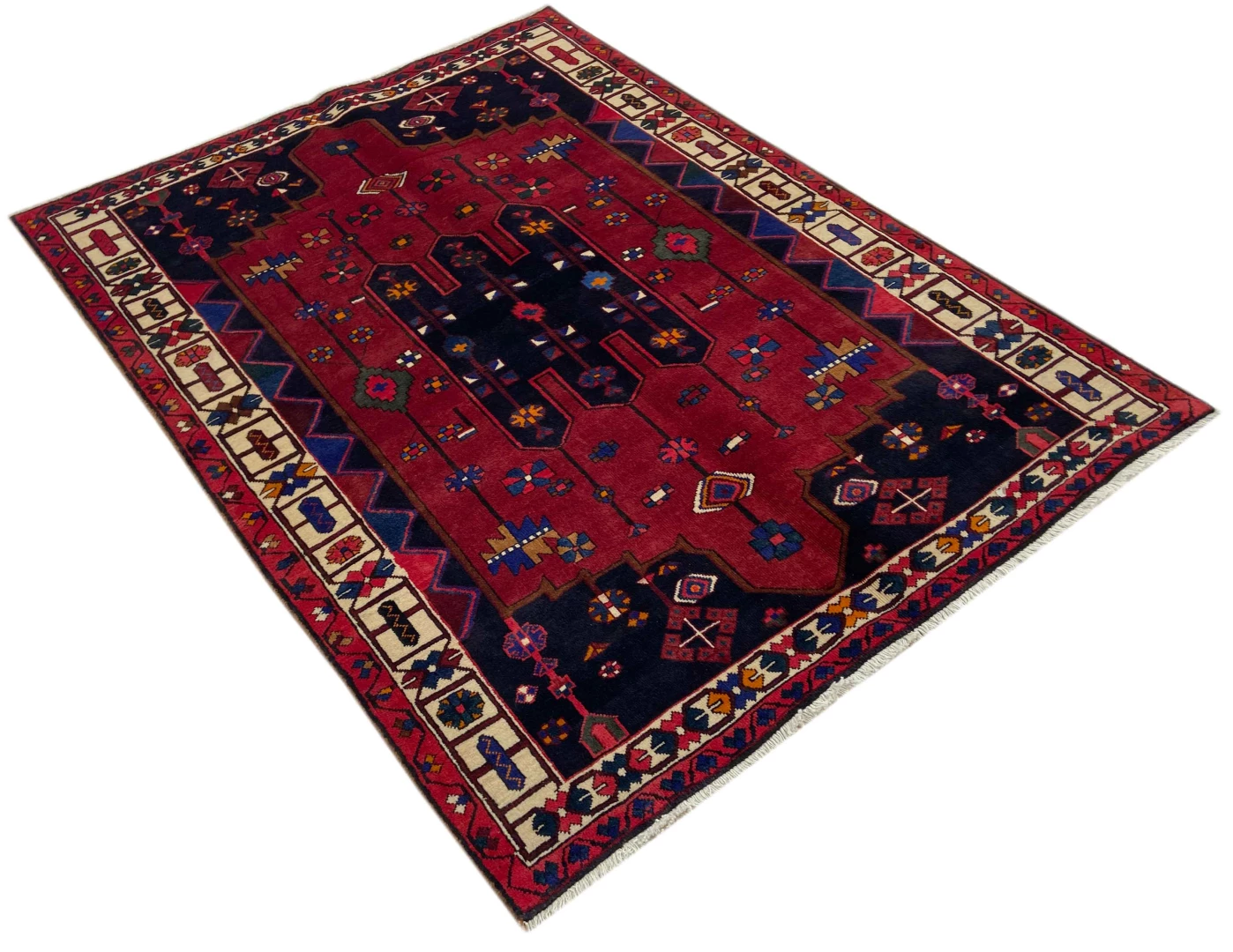 Perserteppich Bakhtiar 196 x 150 cm Wolle handgeknüpft