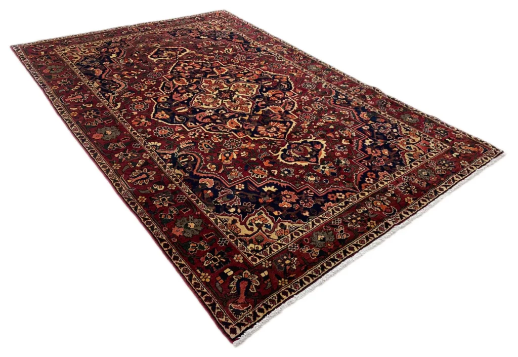 bakhtiar-teppich-303-x-207-cm-kheshti-gartenmuster-starke-und-weiche-2 Perserteppich Bakhtiar 303 x 207 cm Wolle handgeknüpft