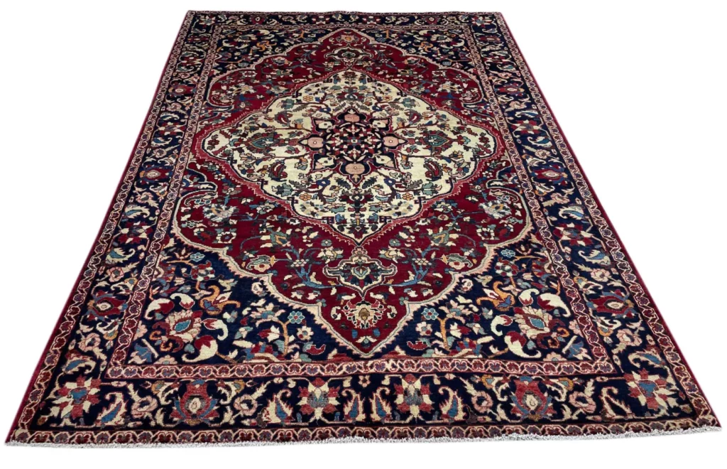 bakhtiar-teppich-313-x-217-cm-150000-200000-knoten-m-gartenmuster-mit-1 Perserteppich Bakhtiar 313 x 217 cm Wolle handgeknüpft