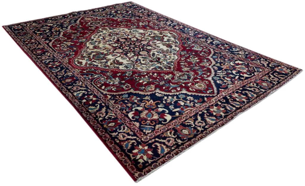 bakhtiar-teppich-313-x-217-cm-150000-200000-knoten-m-gartenmuster-mit-2 Perserteppich Bakhtiar 313 x 217 cm Wolle handgeknüpft