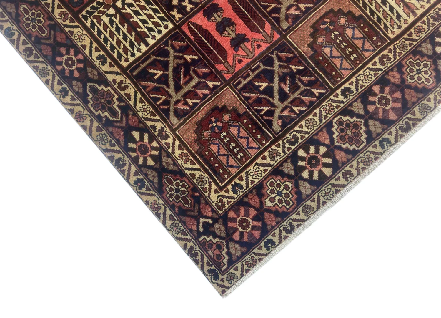 bakhtiar-teppich-315-x-210-cm-kheshti-gartenmuster-in-rot-braun-und-creme-1-3 Perserteppich Bakhtiar 315 x 210 cm Wolle handgeknüpft