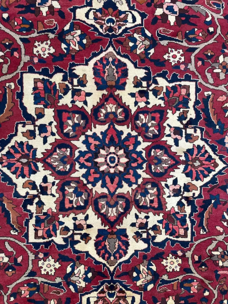 bakhtiar-teppich-318-x-218-cm-kheshti-gartenmuster-in-rot-braun-und-creme-1-5 Perserteppich Bakhtiar 318 x 218 cm Wolle handgeknüpft
