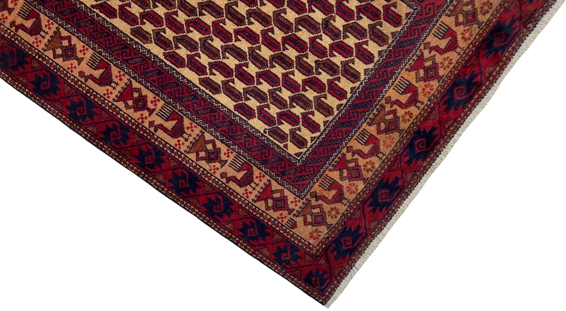 Perserteppich Belutsch 176 x 82 cm Wolle handgeknüpft