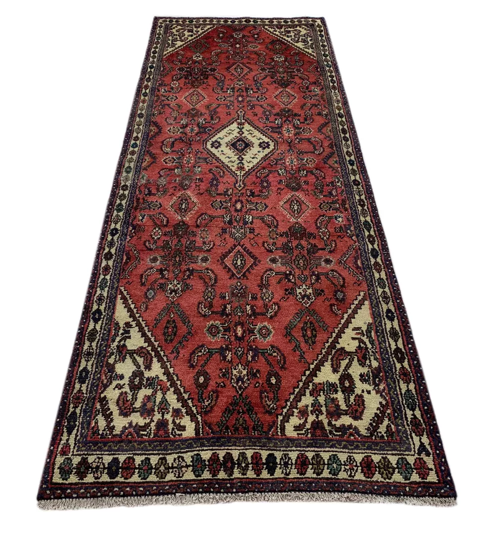 Perserteppich Hamadan 303 x 103 cm Wolle handgeknüpft
