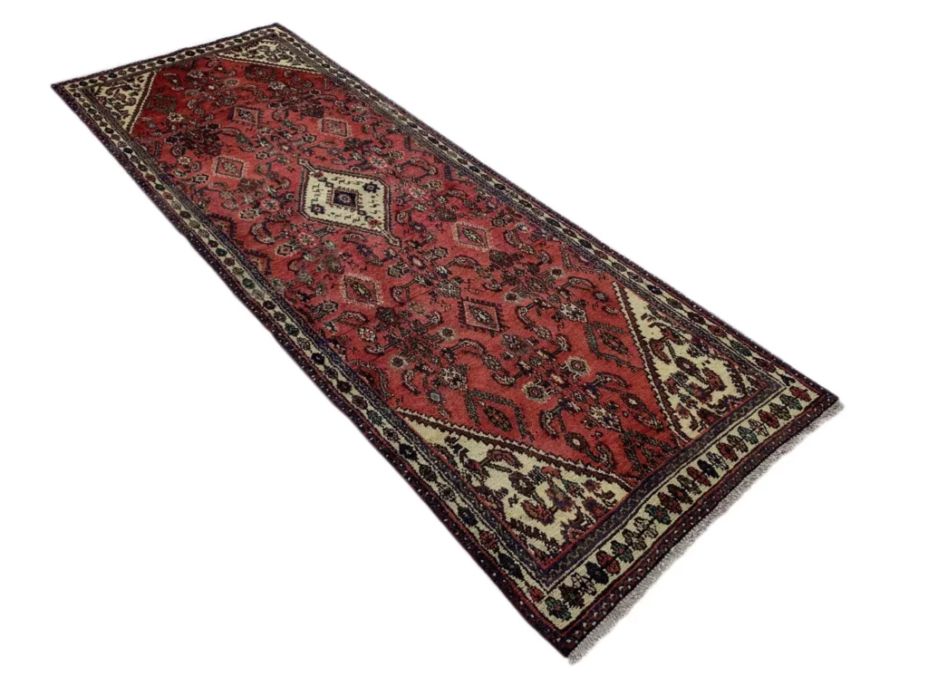 Perserteppich Hamadan 303 x 103 cm Wolle handgeknüpft