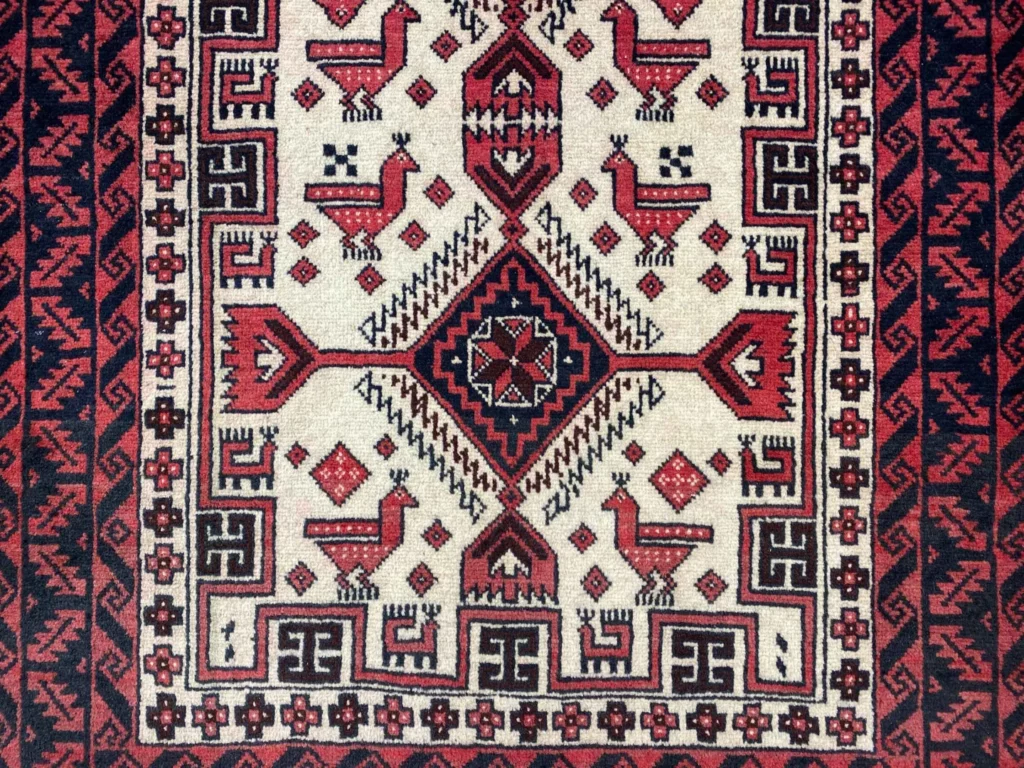 Perserteppich Balutsch 182 x 100 cm Wolle handgeknüpft