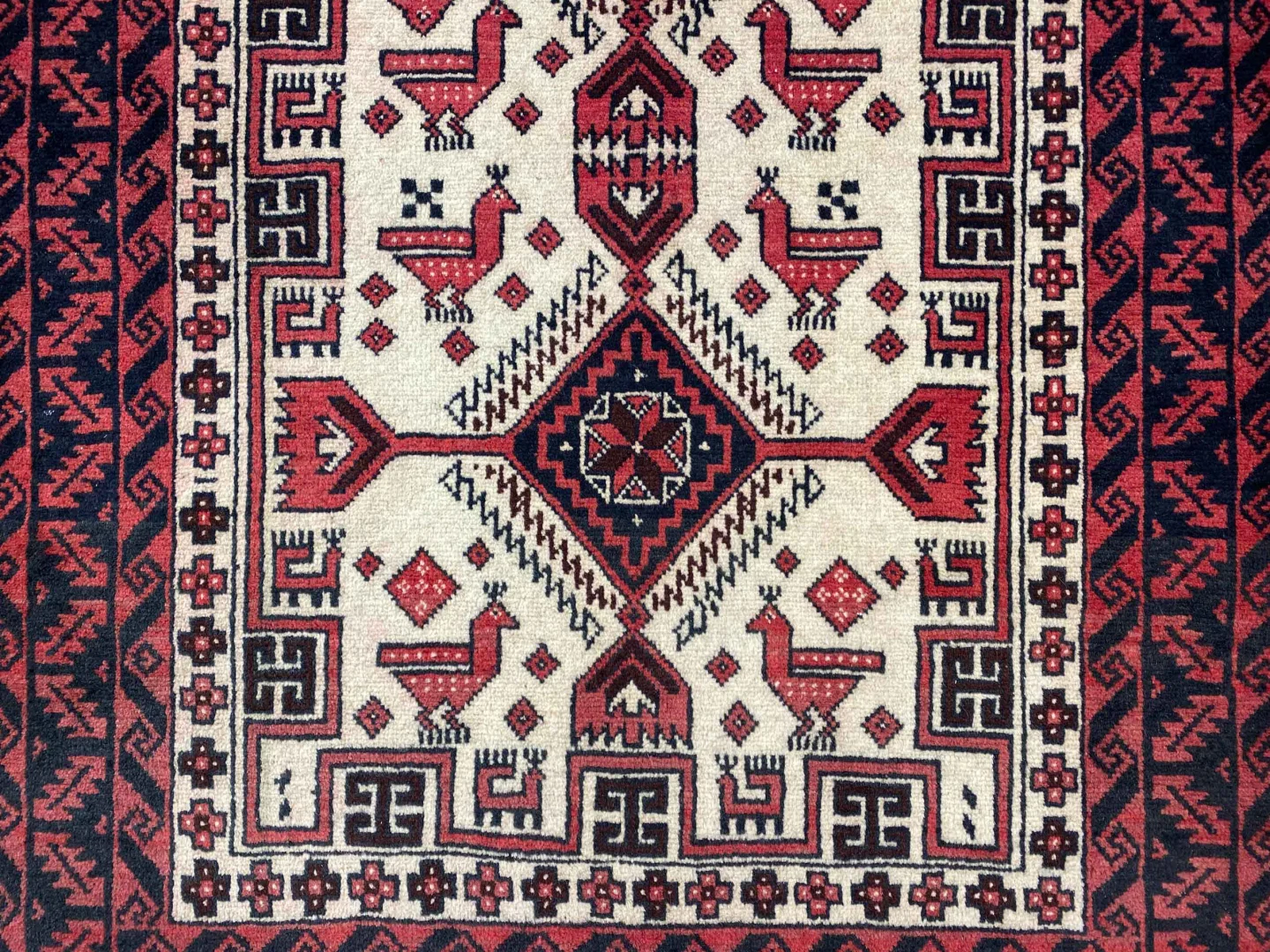 Perserteppich Balutsch 182 x 100 cm Wolle handgeknüpft