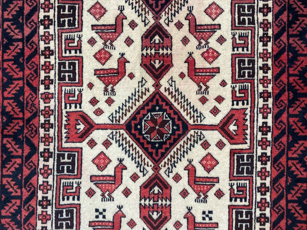 Perserteppich Balutsch 182 x 100 cm Wolle handgeknüpft