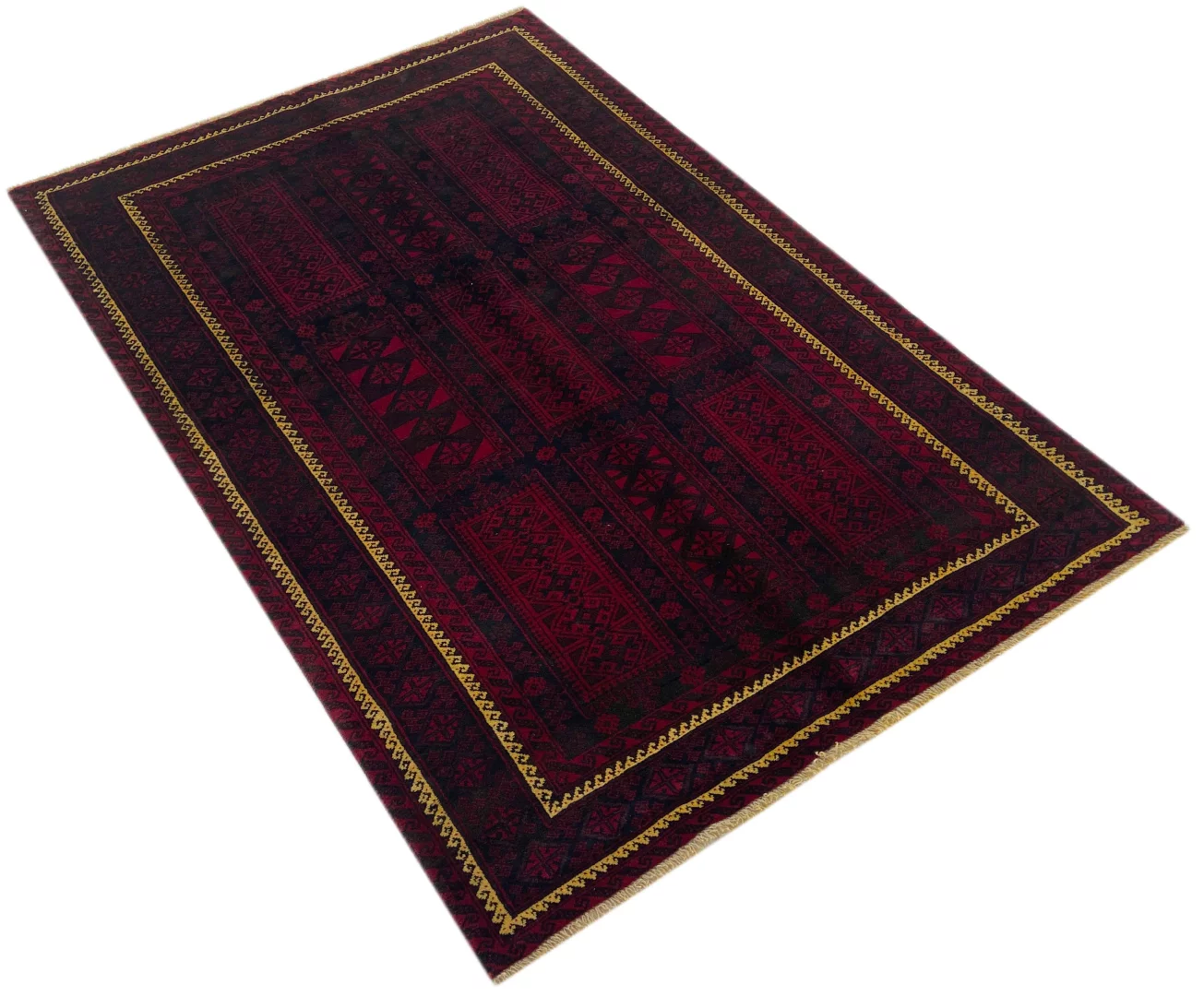 Orientteppich Belutsch 188 x 125 cm Wolle handgeknüpft