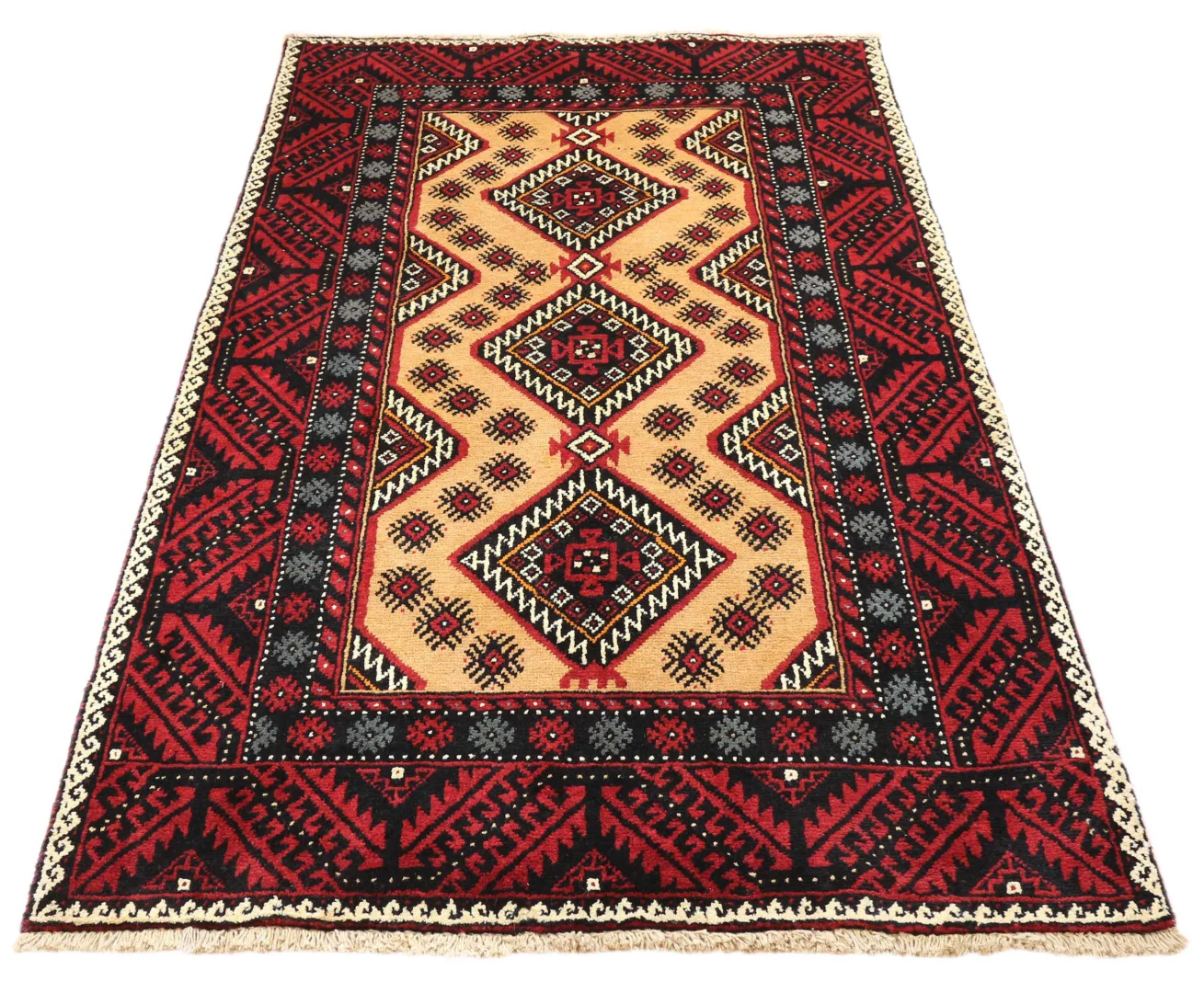 Orientteppich Balutsch 188 x 110 cm Wolle handgeknüpft