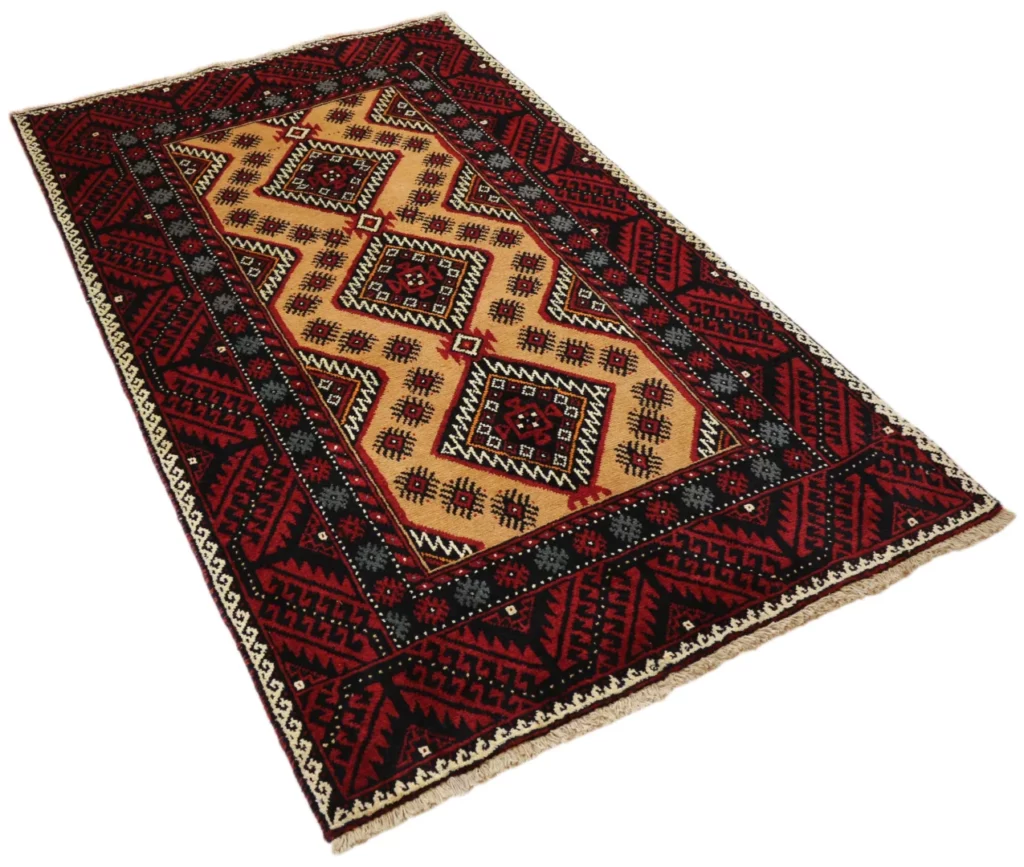 Orientteppich Balutsch 188 x 110 cm Wolle handgeknüpft