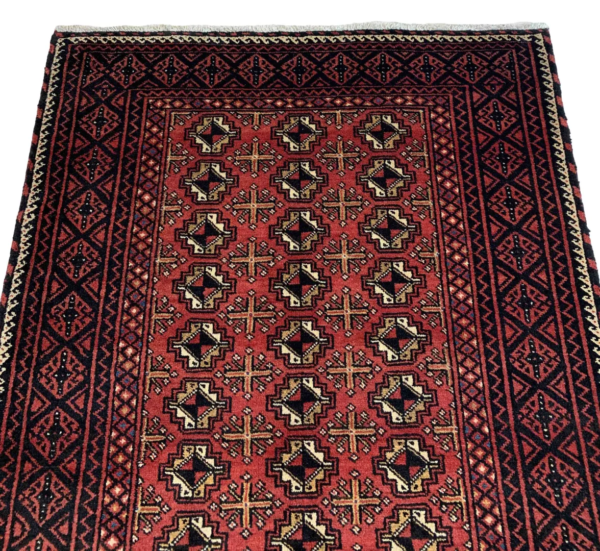 Orientteppich Balutsch 190 x 100 cm Wolle handgeknüpft