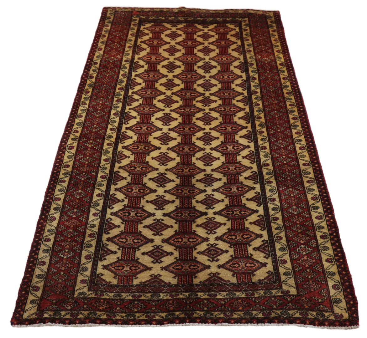 Orientteppich Balutsch 192 x 99 cm Wolle handgeknüpft