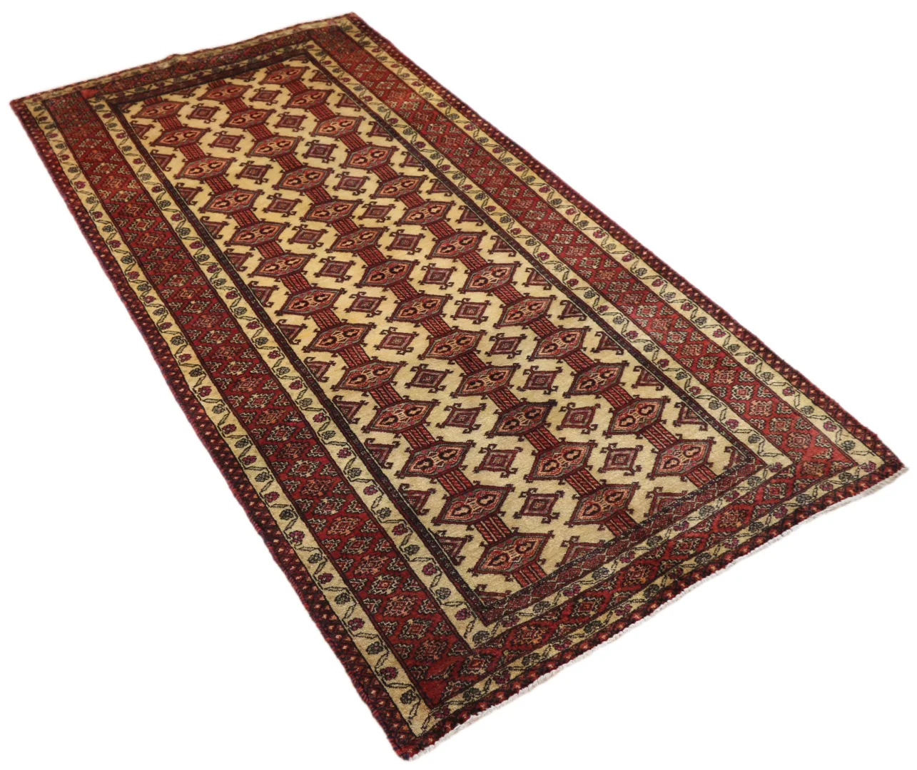 Orientteppich Balutsch 192 x 99 cm Wolle handgeknüpft