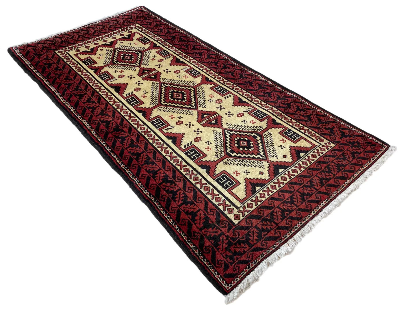 balutsch-perserteppich-193-x-98-cm-knotendichte-120000-250000-1-2 Perserteppich Balutsch 193 x 98 cm Wolle handgeknüpft