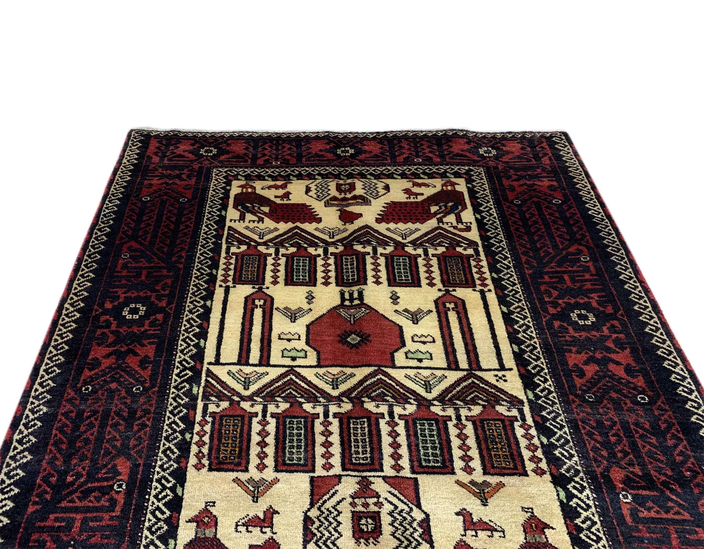 Perserteppich Balutsch 200 x 101 cm Wolle handgeknüpft