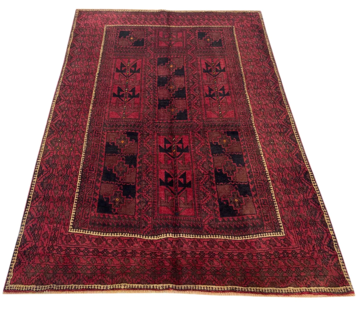 Perserteppich Belutsch 200 x 138 cm Wolle handgeknüpft