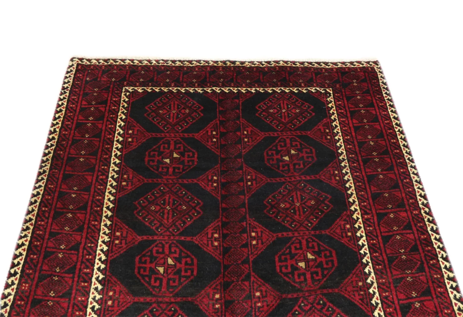 balutsch-perserteppich-202-x-127-cm-120000-250000-knoten-m-1-3 Perserteppich Balutsch 202 x 127 cm Wolle handgeknüpft