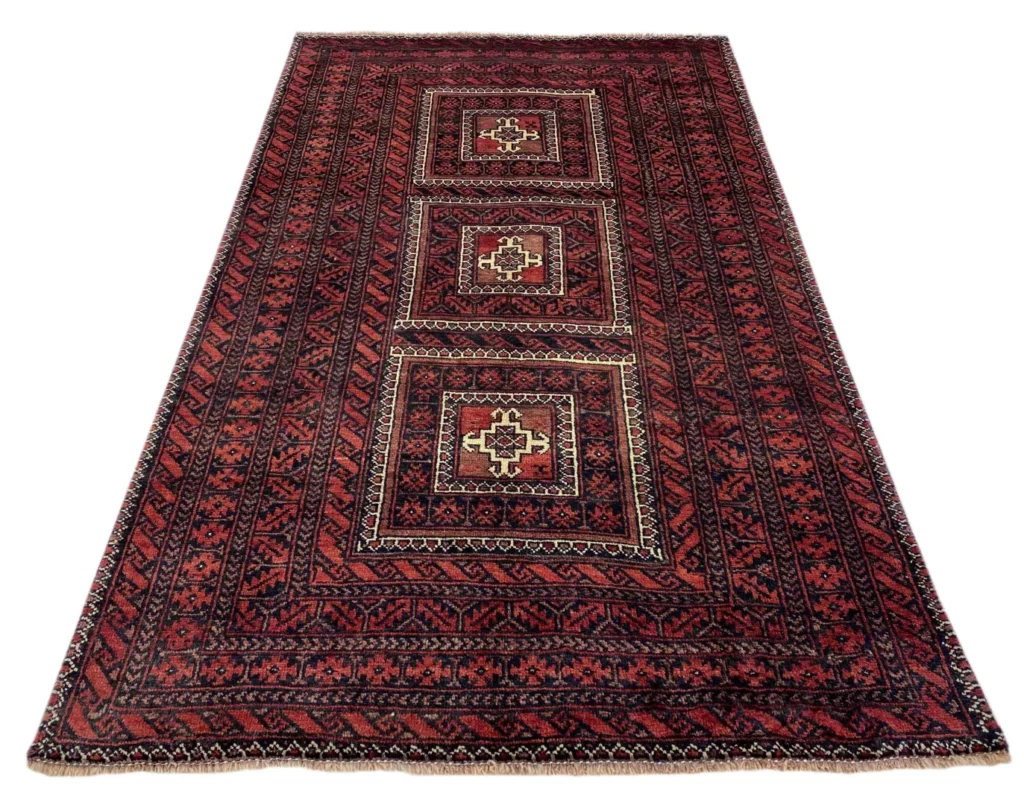 belutsch-teppich-202-x-116-cm-knotendichte-120000-250000-knoten-m-1-1 Perserteppich Balutsch 202 x 116 cm Wolle handgeknüpft