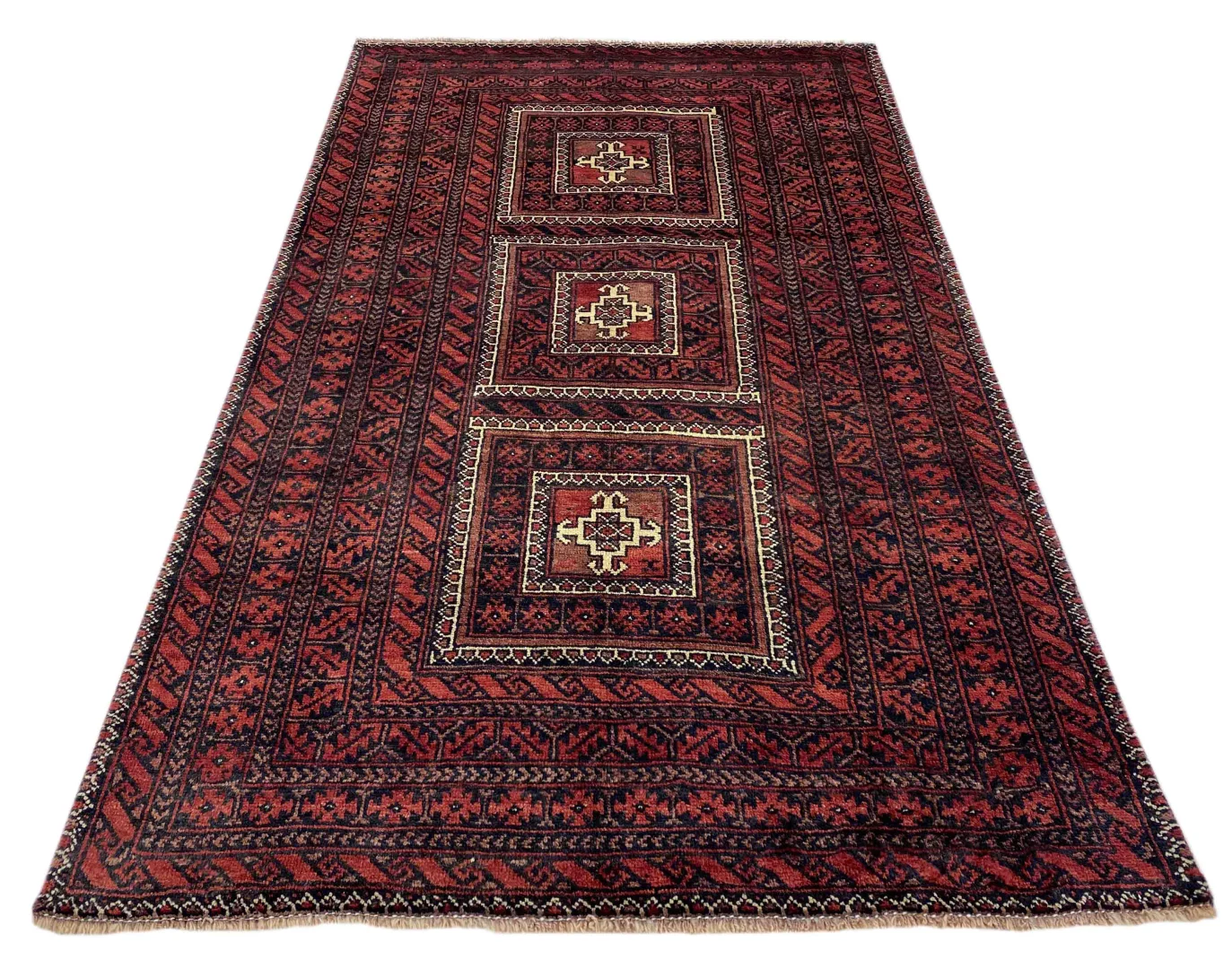 belutsch-teppich-202-x-116-cm-knotendichte-120000-250000-knoten-m-1-1 Perserteppich Balutsch 202 x 116 cm Wolle handgeknüpft