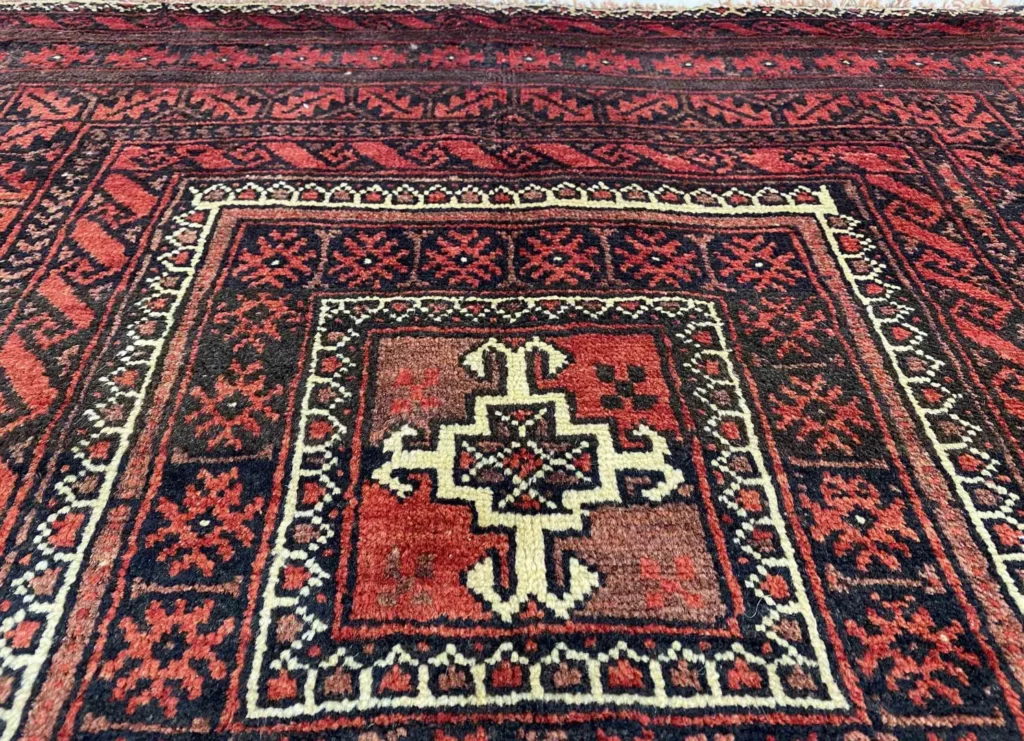 belutsch-teppich-202-x-116-cm-knotendichte-120000-250000-knoten-m-1-6 Perserteppich Balutsch 202 x 116 cm Wolle handgeknüpft