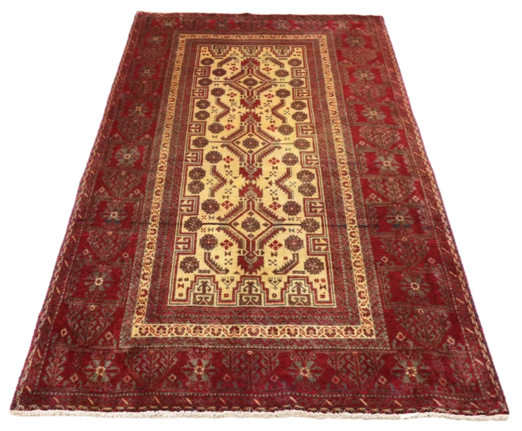 Orientteppich Balutsch 203 x 108 cm Wolle handgeknüpft