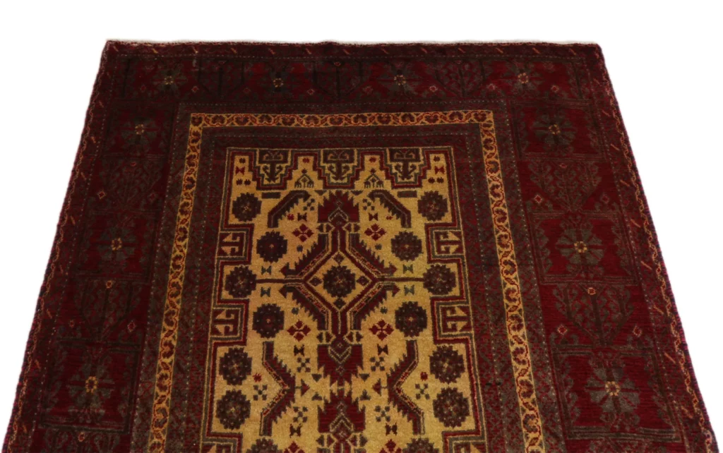 Orientteppich Balutsch 203 x 108 cm Wolle handgeknüpft