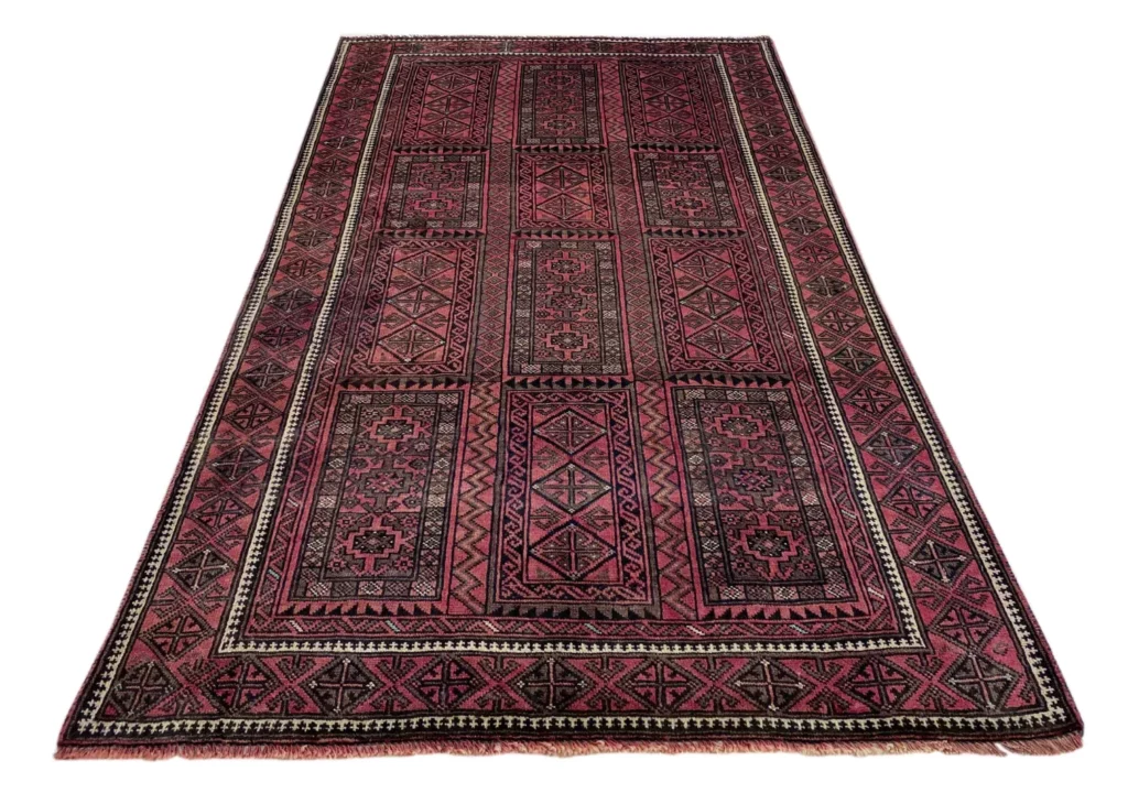 Orientteppich Belutsch 203 x 120 cm Wolle handgeknüpft