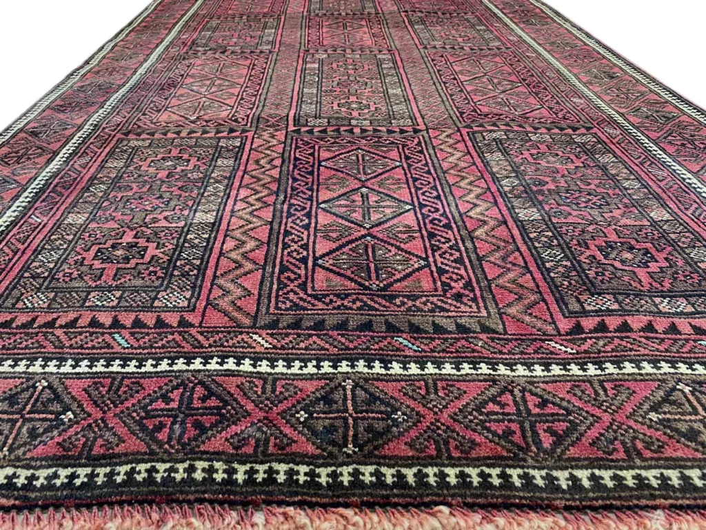 Orientteppich Belutsch 203 x 120 cm Wolle handgeknüpft