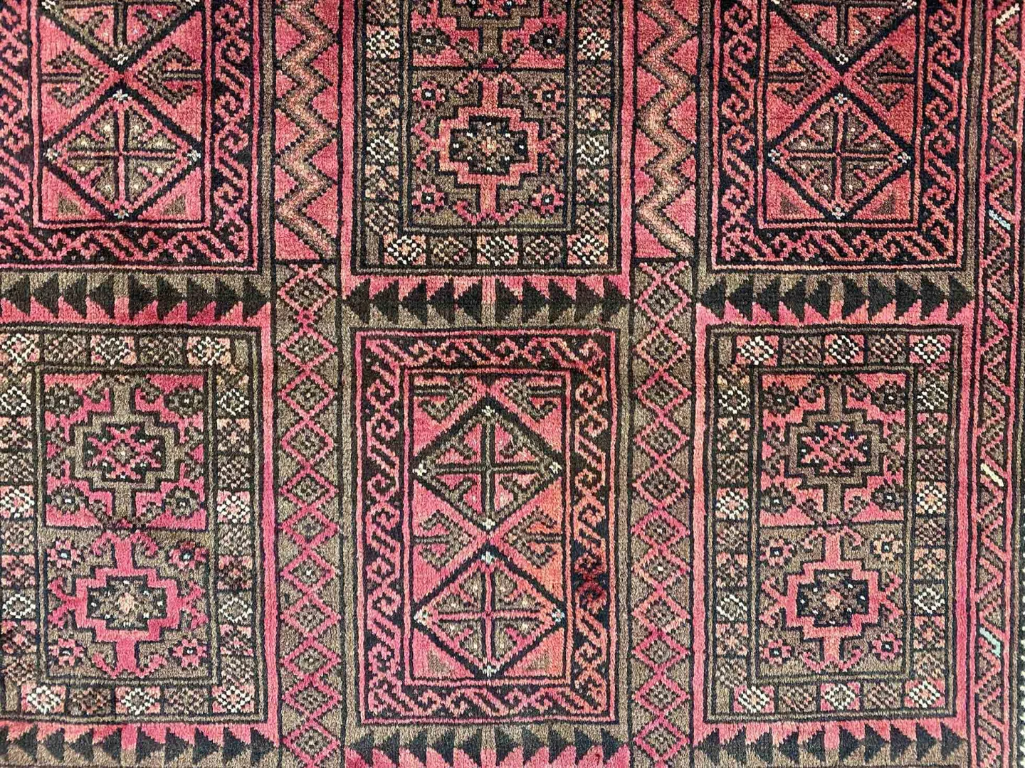 Orientteppich Belutsch 203 x 120 cm Wolle handgeknüpft